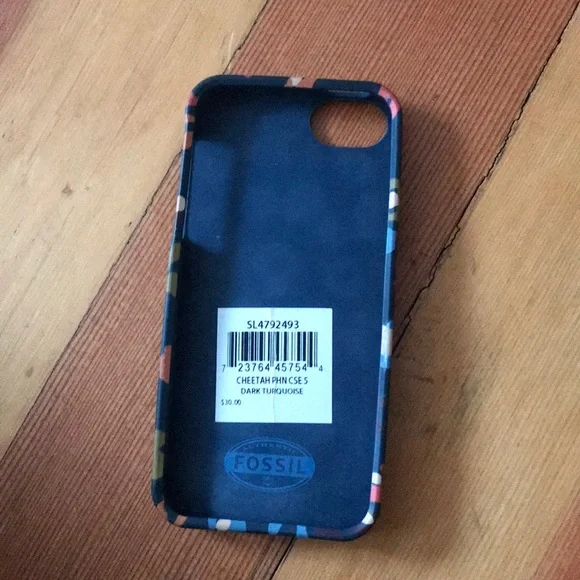 💝 10/$10 💝 Cheetah Phone Case Turquoise FOSSIL - Picture 2 of 6